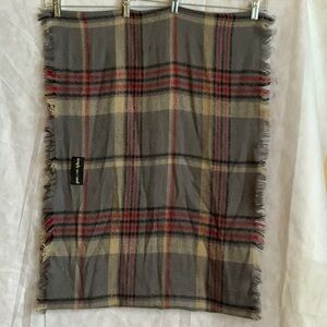 Simply Southern Gray and Red Plaid infinity scarf